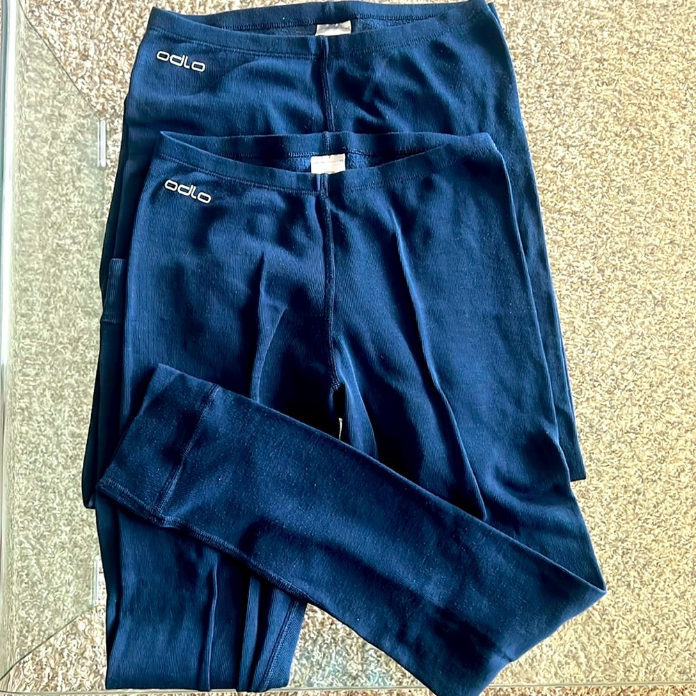 Set of 2 Odlo Ski underwear base Layer pants size 12 years